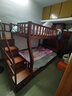楓軒堂胡桃木 兒童上下床實(shí)木高低床雙層床上下鋪床兩層木床子母床 【梯柜款】裸床+床墊+書(shū)架+雙抽 上鋪寬130下鋪寬150 曬單實(shí)拍圖