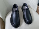 普步仕品牌真皮皮鞋男2026春秋季防滑軟底保暖休閑棉鞋時(shí)尚百搭商務(wù)鞋男 黑色不加絨 40 曬單實(shí)拍圖
