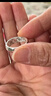 傾愛(ài)中老年人銀戒指媽媽999足純銀實(shí)心光面開(kāi)口戒子首飾品生日禮物 曬單實(shí)拍圖