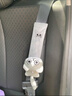 迪加倫汽車(chē)安全帶護肩套卡通可愛(ài)毛絨防勒脖保護套車(chē)載內飾品小貓一對裝 曬單實(shí)拍圖