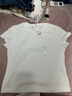 優(yōu)衣庫女裝圓領(lǐng)短T恤/短袖26春夏新款483455 00 白色 XL /165/92A 曬單實(shí)拍圖