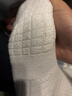 FitonTon4雙毛巾襪子男春夏季純棉短襪中筒運動(dòng)襪籃球襪純色百搭白色襪子 曬單實(shí)拍圖