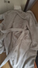 潔麗雅睡袍男慕斯羊絨睡衣秋冬保暖加長(cháng)加厚款家居服浴袍晨袍可穿式浴巾 曬單實(shí)拍圖