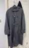 ELLE【100%綿羊毛】灰色連帽毛呢外套女2025冬季新款新年長(cháng)款羊毛大衣 中灰 S 曬單實(shí)拍圖