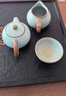 京東京造 茶具整套 功夫茶具套裝帶茶盤(pán)茶壺茶杯 天青汝窯西施壺 16件 曬單實(shí)拍圖