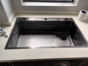 歐琳（OULIN）廚房水槽大單槽洗菜盆大單槽 304不銹鋼納米壓紋集渣3.0加厚面板 740*470納米灰配不銹鋼抽拉龍頭 曬單實(shí)拍圖
