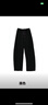 幻走（MOVEUP）【商場(chǎng)同款】2025春季新款純棉松緊腰織帶設計休閑褲女 黑色 S 曬單實(shí)拍圖
