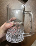 DELISOGA帶把手啤酒杯精釀扎啤杯套裝高端創(chuàng  )意大號玻璃杯子家用大容量酒杯 加厚-鉆石杯-600ml1只 曬單實(shí)拍圖