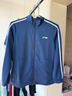 李寧新品羽毛球服開(kāi)衫無(wú)帽衛衣外套輕盈薄款休閑復古上衣拉鏈快干男女 女子/深普藍/外套 XL 曬單實(shí)拍圖