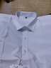 羅蒙長(cháng)袖襯衫男士純色商務(wù)休閑職業(yè)正裝工裝外套白襯衣男裝 白色 42  曬單實(shí)拍圖