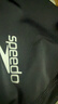 速比濤（Speedo）成人泳帽聚酯纖維純色游泳布帽入門(mén)款舒適不勒輕盈透氣 黑色 曬單實(shí)拍圖