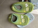 米囹爬爬墊拖鞋套大人全包地板襪套兒童室內爬爬墊拖鞋防滑防涼包跟 綠色青蛙 1雙 6-12月 (均 碼)兒童款 S碼內長(cháng)12.5 曬單實(shí)拍圖