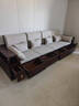小木窩沙發(fā) 中古風(fēng)黑胡桃木實(shí)木沙發(fā)客廳2026新款冬夏兩用抽屜儲物家具 四人位（2+2） 送扶手墊組合 曬單實(shí)拍圖