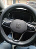 DEYAN汽車(chē)方向盤(pán)套四季通用夏季透氣防滑吸汗超薄款真皮車(chē)用把套內飾品 大眾朗逸帕薩特速騰邁騰途觀(guān)探岳 超薄【D形】雙色線(xiàn)（不帶車(chē)標） 曬單實(shí)拍圖