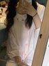 戴納.法羅（DANA FARROW）女士睡衣薄款春夏新款睡衣套裝可愛(ài)青年家居服長(cháng)袖長(cháng)褲可外穿睡衣 花邊粉色櫻桃-套裝(帶胸墊) M 曬單實(shí)拍圖
