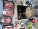 潮味碼頭原切牛肉潮汕火鍋6葷1素3調料凈重1675g火鍋配菜食材牛肉丸牛肉卷 曬單實(shí)拍圖