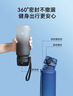 京東京造運動(dòng)水杯  tritan水杯運動(dòng)水壺大容量外出方便攜帶 青藍漸變1L 曬單實(shí)拍圖