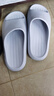 樸西男士四季抗菌室內浴室洗澡防滑居家情侶涼拖女 灰色 42-43 曬單實(shí)拍圖