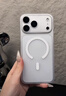Snowkids適用iPhone Air磁吸手機殼 17超薄磨砂半透明防滑防摔防指紋 全包大孔 軟殼時(shí)尚簡(jiǎn)約保護殼套 透白 曬單實(shí)拍圖