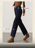 韓都衣舍【不易掉色】復古九分直筒牛仔褲女2025新款春秋款高腰顯瘦煙管褲 曬單實(shí)拍圖