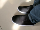 3514老北京布鞋一腳蹬勞保布鞋工作鞋輕便爸爸鞋傳統男布鞋 黑色41 曬單實(shí)拍圖