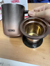 膳魔師（THERMOS）保溫杯400ml帶茶濾男女泡茶咖啡杯伴手禮生日禮物TEMC-400日暮金 曬單實(shí)拍圖