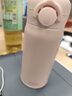 膳魔師（THERMOS）不銹鋼保溫杯大容量男女士?jì)和銛y水杯生日禮物團購定制JNR 初桃粉 350ml 曬單實(shí)拍圖