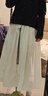 UR2026春季新款女裝休閑度假風(fēng)腰帶超寬松A字半裙UWH550054 曬單實(shí)拍圖