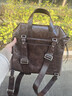 CHARLES&KEITH大容量復古通勤繩結雙肩背包生日禮物送女友CK2-60671790 Distressed Coffee咖啡色 M 曬單實(shí)拍圖