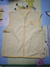 笛莎（DEESHA）童裝女童搖粒絨馬甲2025秋冬新款兒童舒適外套寶寶背心 杏仁黃 130 曬單實(shí)拍圖