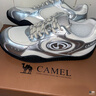 駱駝（CAMEL）月牙2.0德訓鞋女多色拼接增高運動(dòng)休閑鞋 L25S577059C 銀色 38 曬單實(shí)拍圖