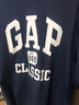 蓋璞Gap男女裝2026春季新款純棉logo字母印花寬松短袖T恤上衣866090 海軍藍 L (175/96A)亞洲尺碼 曬單實(shí)拍圖