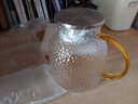京東京造 涼水壺 耐熱耐高溫玻璃冷水壺茶水分離泡茶杯1.2L 曬單實(shí)拍圖