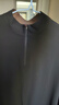 霞湖世家【四面彈半高領(lǐng)】秋冬男士錦氨立領(lǐng)半拉鏈長(cháng)袖打底T恤396A2XL黑色 曬單實(shí)拍圖