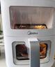 美的（Midea）新風(fēng)炎烤空氣炸鍋0氟涂層 多功能雙熱源免翻面 雙可視大視窗空氣炸鍋蒸烤一體6.5L大容量 KZC6521 曬單實(shí)拍圖