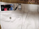 老爺車(chē)（LAOYECHE）絲光棉休閑褲男士夏季薄款米白色淺色中老年男褲高腰深襠爸爸褲子 米白色(夏季)現貨速發(fā) 薄款 34 (腰圍二尺七) 曬單實(shí)拍圖