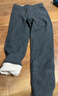 松山棉店兒童保暖褲雙層高腰打底褲男女童A類(lèi)磨絨秋冬抗靜電抑菌加絨秋褲 曬單實(shí)拍圖