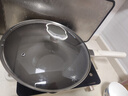 九陽(yáng)（Joyoung）炒鍋炒菜不粘鍋平底鍋煎鍋有鈦鍋電磁爐燃氣輕量不粘鈦瓷玉棠30cm 曬單實(shí)拍圖