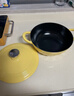 北鼎（Buydeem）【京東限定】琺瑯鍋鑄鐵鍋燜燒燉鍋電磁爐燃氣灶黑琺瑯24cm小鵝黃 曬單實(shí)拍圖