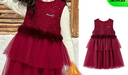 迪士尼（Disney）女童新年衣服加絨女童紅色連衣裙女童拜年服網(wǎng)紗拼接裙TD4EQ003 曬單實(shí)拍圖