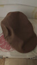 凡飾（FANCET）帽子女春季英倫復古報童帽百搭休閑雅痞鴨舌帽純棉前進(jìn)帽 原野駝M 曬單實(shí)拍圖