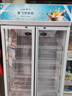 新飛 （Frestec）展示柜冷藏保鮮柜酒水飲料冰柜雙開(kāi)門(mén)冷藏柜酒店冷藏保鮮柜超市直冷玻璃門(mén)風(fēng)冷無(wú)霜冰箱立式冷柜 小雙門(mén)藍白588L【風(fēng)冷減霜】1米 曬單實(shí)拍圖