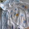 童泰（TONGTAI）嬰兒連體衣夏季新生兒衣服寶寶家居內衣蝴蝶衣2件裝 藍色59cm 曬單實(shí)拍圖
