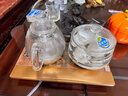 金灶（KAMJOVE）涌泉式自動(dòng)上水電熱水壺 玻璃燒水壺家用智能保溫電茶壺茶具電茶爐茶臺燒水壺一體 0.8L H9 (20*37cm)豎版按鍵 曬單實(shí)拍圖