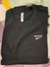 銳步官方24新品男女同款運動(dòng)休閑寬松LOGO針織短袖T恤 24SRM425UGH1 黑色 2XL 曬單實(shí)拍圖