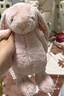 Jellycat花布邦尼兔動(dòng)物毛絨玩偶兔子玩偶兒童娃娃送禮生日禮物 徹蕊（胭脂粉色） Medium 曬單實(shí)拍圖