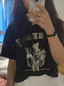UR2025春季新款女裝美式復古貓咪印花寬松短袖T恤UYY450073 曬單實(shí)拍圖