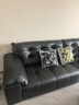 全友家居現代簡(jiǎn)約真皮沙發(fā)客廳2026新款輕奢多人位一字直排沙發(fā)家具 【京倉閃發(fā)】【質(zhì)感黑 | 加厚牛皮】 3.22米 曬單實(shí)拍圖
