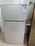 新飛冰箱小型租房用 一級能效冷 藏冷凍兩用1-2人家用小冰箱 出租房雙門(mén)電冰箱辦公室兩門(mén) 26年升級 76A128一級能效【保鮮盒款】銀 曬單實(shí)拍圖