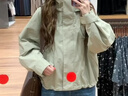 優(yōu)衣庫女裝防風(fēng)立領(lǐng)茄克/外套夾克26春夏新款484709 50 淺綠色 L 曬單實(shí)拍圖